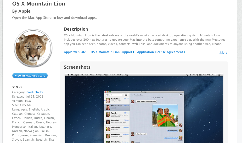 Mac Os X Mountain Lion Download